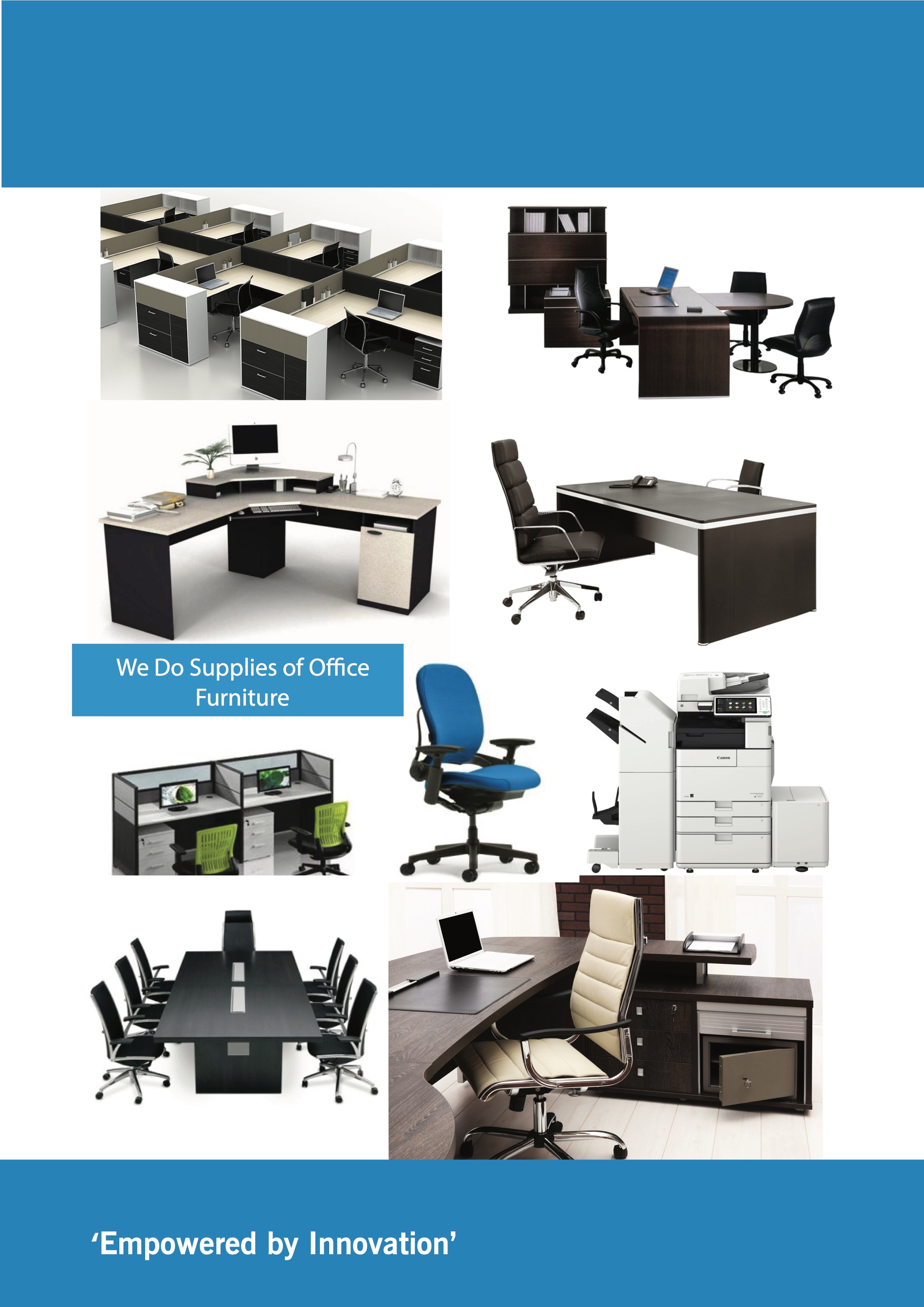 Office furniture from the NN Infinity profile
