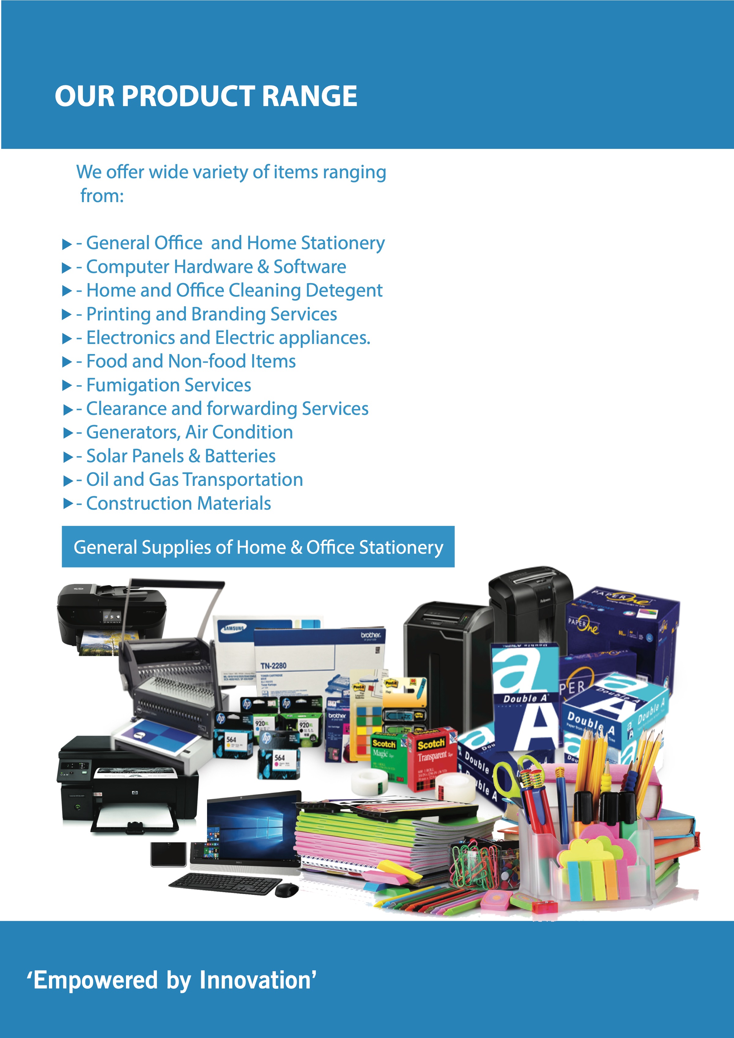 Office stationery and general supplies from the NN Infinity profile